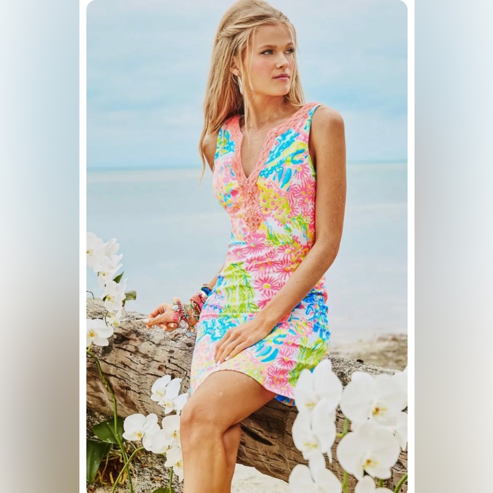EUC Lilly Pulitzer Ryder Lover’s Coral Dress
